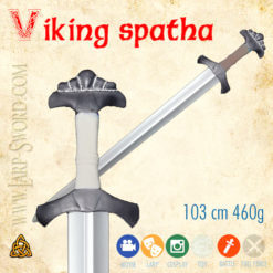 viking spatha foam sword for larp, měkčený meč