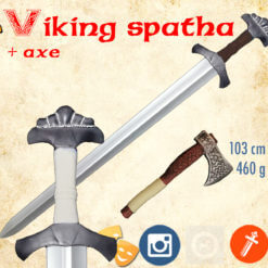 viking spatha axe Viking spatha meč pro larp a cosplay viking spatha axe