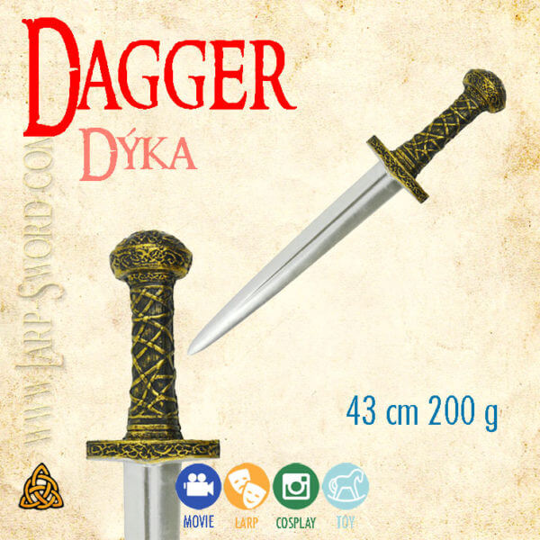 Foam dagger for larp and cosplay