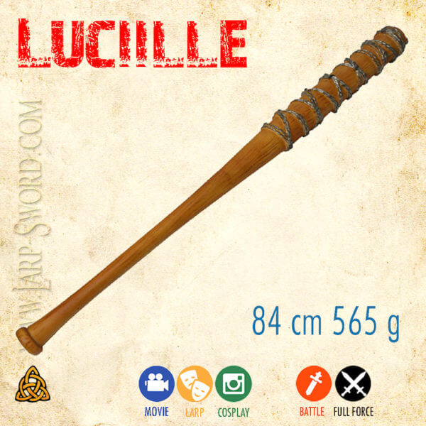 lucille - měkčená bejbolka, foam baseball bat