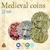Medievl coins, středověké mince pro larp, rpg a další hry