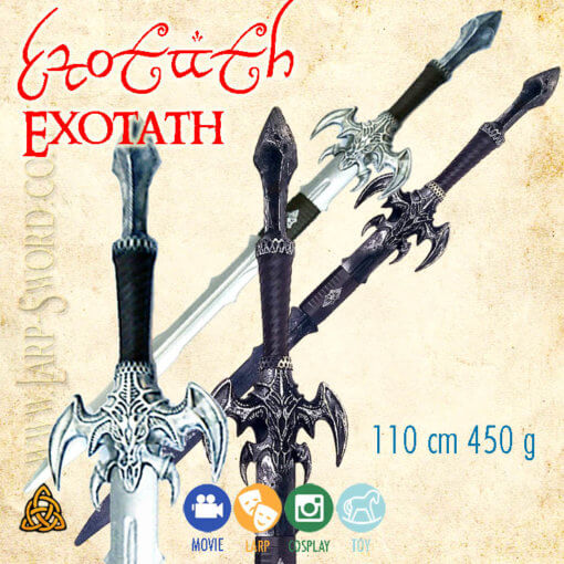 Exotath, fantasy foam sword for larp, měkčený fantasy meč pro larp