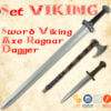 Set viking - foam viking sword, ax, dagger