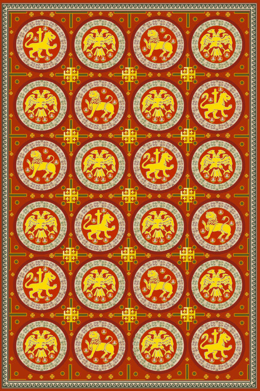 1258 Byzanc koberec pro císařský palác
