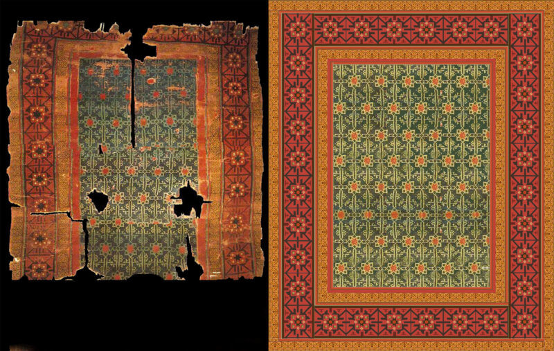 1170 Středověký koberec ze seldjuckého období replika