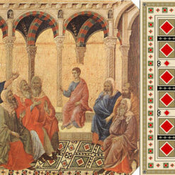 1308 Disputation with the Doctors - replica of medieval carpet