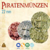 DE Pirate Piratenmünzen für Spiele, LARP und RPG Piratenmunzen - Metallmünzen für Spiele