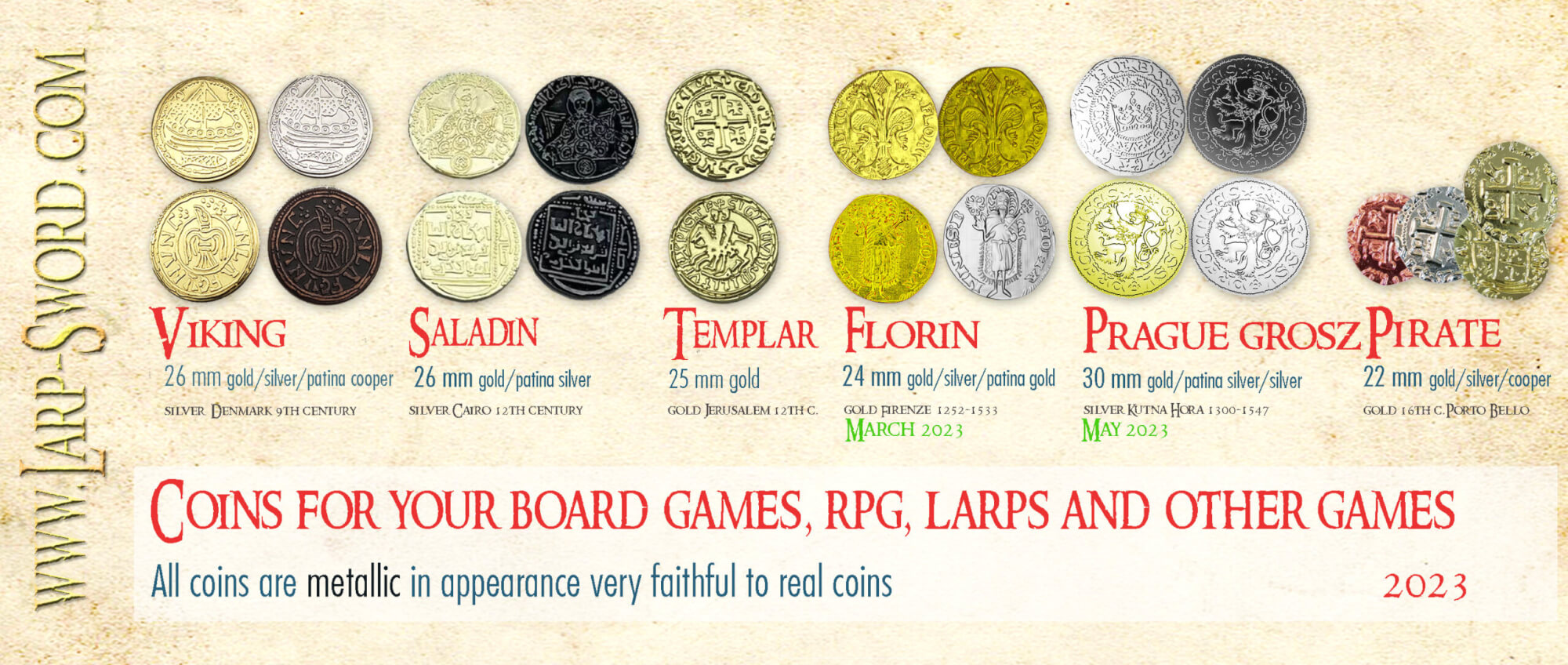 Templar gold coins