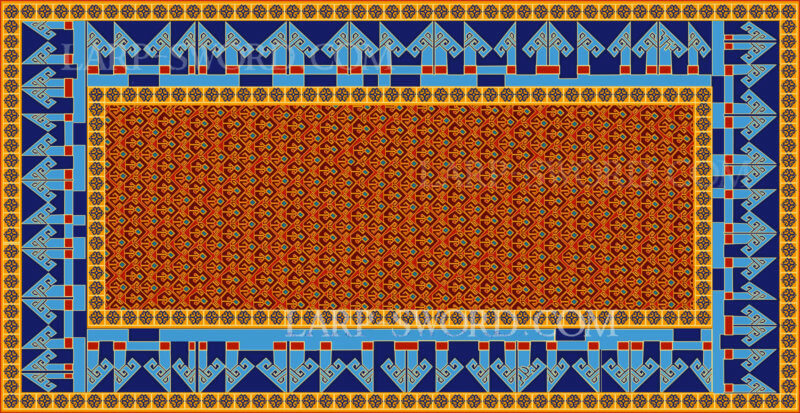 1250 Středověký koberec ze seljuckého období replika