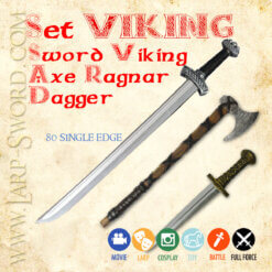 set viking single edge 80 Set Viking larpová výzbroj set viking single edge 80
