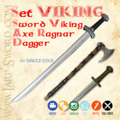 set viking single edge 90 Set Viking larpová výzbroj set viking single edge 90