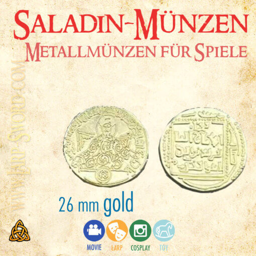 Saladin-Munzen Metallmünzen für Spiele