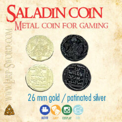 Saladin - kovové mince pro deskové hry, rpg, larp