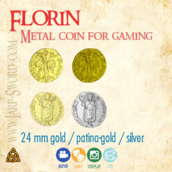 Florin - metal coin for gaming