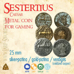 Sestertius Roman coin Julius Caesar