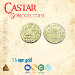 gondor castar gold Castar - Gondorská kovová mince pro hraní her gondor castar gold
