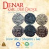 Denarius Karl der Große - Metallreplikmünze für Spiele