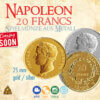 Napoleon 20 francs Spielmünzen aus Metall