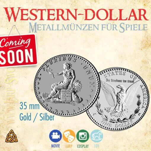 Western Dollar – Metallmünze (Replik)
