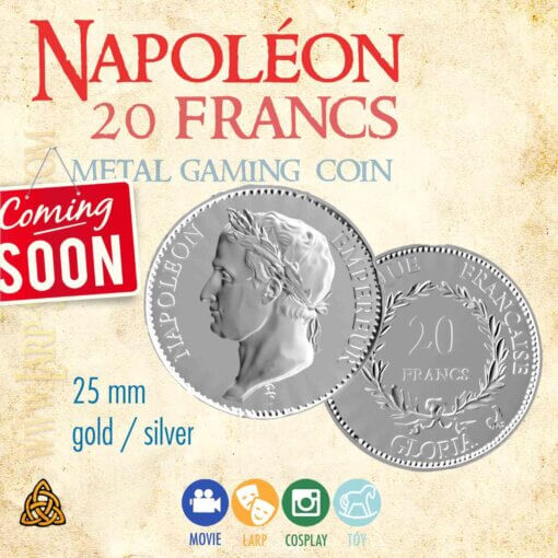 Napoleon 20 francs coin replica
